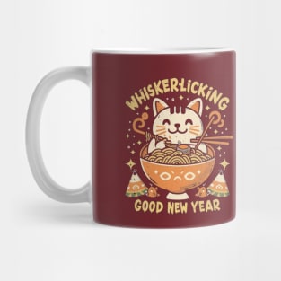 Whisker-Licking Good New Year Mug